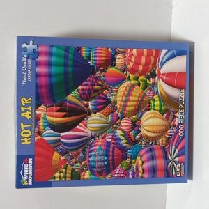 White Mountain Hot Air Balloon Puzzle - Multicolor
